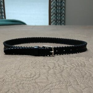 Treasure & Bond Black Belt with Silver Details